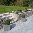 Stapelblok Graniwall Grey Rockface 40x16x8cm