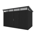 NewTechWood berging Cella met dubbele deur, 344 x 210 cm, Ebony zwart