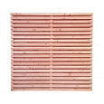 Lattenscherm Douglas rhombus 20/21 planks, recht horizontaal 180x180cm