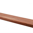 Hardhouten enkelzijdig geprofileerd dekdeel, 2,1 x 14,5 x 395 cm.