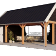 Zadeldak Select Modern - alleen constructie 10150x5000x4500mm (bxdxh)