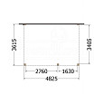 Aanbouwveranda Modena 4850x3650x2700mm (bxdxh) rechts
