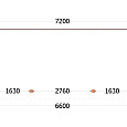 Aanbouwveranda Lucca 7200x3250x2600mm (bxdxh)