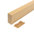 WEOSUN® Brise Soleil eindkap 42x90mm Teak (12st)