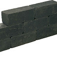 Blockstone stapelblok 15x15x30cm Zwart