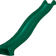 Kunststof glijbaan 290x50cm 150cm hoog groen
