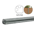 Betowood betonpaal diamant kop 11,5x11,5x278cm grijs hoekpaal ongecoat