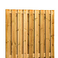 Grenen geschaafd plankenscherm 19-planks 15mm 180x180cm verticaal recht groen geïmpregneerd