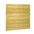 Grenen geschaafd plankenscherm 18-planks 15mm 180x180cm recht groen geïmpregneerd