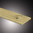 Grenen geschaafde Plank 1,5x14,0x400cm groen geïmpregneerd