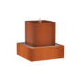 Waterblok 700x700x700mm Corten 3mm (CWB1)
