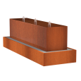 Waterblok 3000x700x700mm Corten 3mm (CWB4)