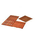 Hardhouten tuintegel 100x100cm