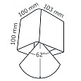 Wall ACE DOWN 100-230V CORTEN