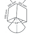 Wall ACE UP-DOWN 100-230V CORTEN