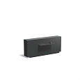 Aluminium Muur geplaatst op vijver 1500x250x600 (VM1.4.600 (incl waterval 600 + pomp))
