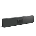 Aluminium Muur geplaatst op vijver 3000x250x600 (VM1.1.600 (incl waterval 600 + pomp))