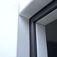 Vuren dubbele 4-ruits glasdeur inclusief kozijn 168x201cm onbehandeld