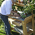 Tuinwerktafel Douglas met zinken blad