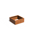 Carrez ZONDER BODEM 1000x1000x400mm Corten 2mm (CAW5.3)