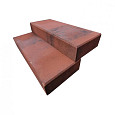 Traptrede (strak) 50x40x16cm roestbruin