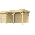Vuren Topvision Premium Parelhoen 400x300cm en luifel 400cm kleurloos geïmpregneerd