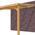 Veranda Excellent 300 Douglas 312x310cm dakplaten opaal transparant gespoten