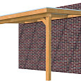 Veranda Excellent 400 Douglas 412x360cm dakplaten opaal kleurloos geïmpregneerd