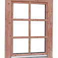 Douglas draai-kiepraam Prestige met dubbelglas, 84,4x120,4 cm, onbehandeld.