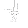 Surface SWAY PENDANT 100-230V BLACK