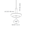 Surface SWAY PENDANT PEARL GREY