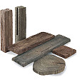 Timberstone tegel 22x22,5x5 coppice brown