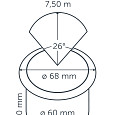 Integrated BIG FLUX  Ø60mm  (excl. RING 68)