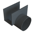 ACO SlimLine zijuitloop Ø80mm