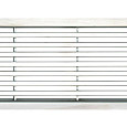 Langstaafrooster RVS, L=500mm tbv. ACO Euroline (geen Hexaline 2.0)