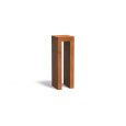 U-Sokkel 400x400x1200mm Corten 2mm (CKU5)