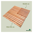 Hardhouten tuintegel 100x100cm