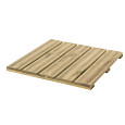 Houten tuintegel reliëf 50x50cm