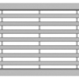 Langstaafrooster Kunststof., L=1000mm  tbv. ACO Hexaline, Euroline en Highline