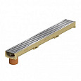 ACO Euroline H60 gootelement, incl. verzinkt stalen sleufrooster, onderuitloop Ø 110mm