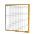 Grenen betonijzertrellis met maas 75x75cm in Raamwerk 44x68cm 180x180cm groen geïmpregneerd