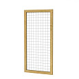 Grenen betonijzertrellis met maas 75x75cm in Raamwerk 44x68cm 90x180cm groen geïmpregneerd