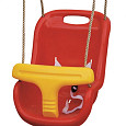 Baby schommel zitje luxe rood/geel