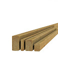 Grenen geschaafde Regel 4,4x6,8x400cm groen geïmpregneerd