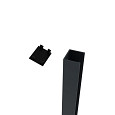 Set van 2 muurprofielen L-185cm met bevestigingsmateriaal RAL7016 - NIET MEER LEVERBAAR!!