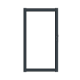 Boston Aluminium poortframe 98x183cm RAL9005 incl insteekslot