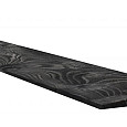 Vuren Zweeds Rabat 1 zijde geschaafd 1 zijde fijnbezaagd 1,1-2,7x19,5x400cm zwart gespoten