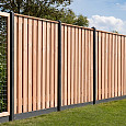 Douglas geschaafd plankenscherm 21-planks 16mm 180x180cm tbv betonsysteem onbehandeld