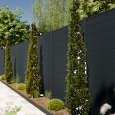 Boston Aluminium Fence Board Opal 21x160mm L-178cm | RAL7016