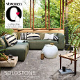 Keramische tegel vtwonen Solostone Uni Composite Mixed grijs 70x70x3,2cm